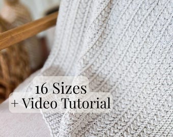 CROCHET PATTERN + VIDEO Snowy Wheat Puff Stitch Crochet Hat Pattern, Instant Download. Winter Beanie in 8 Size Newborn to Adult Crochet Flat