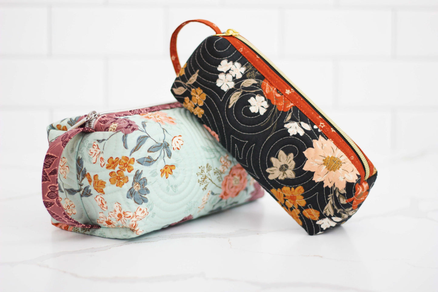 PDF Good Luck Pouch Pattern || Digital Download Quilted Zipper Bag Pattern in Two Sizes || PDF Pattern Download